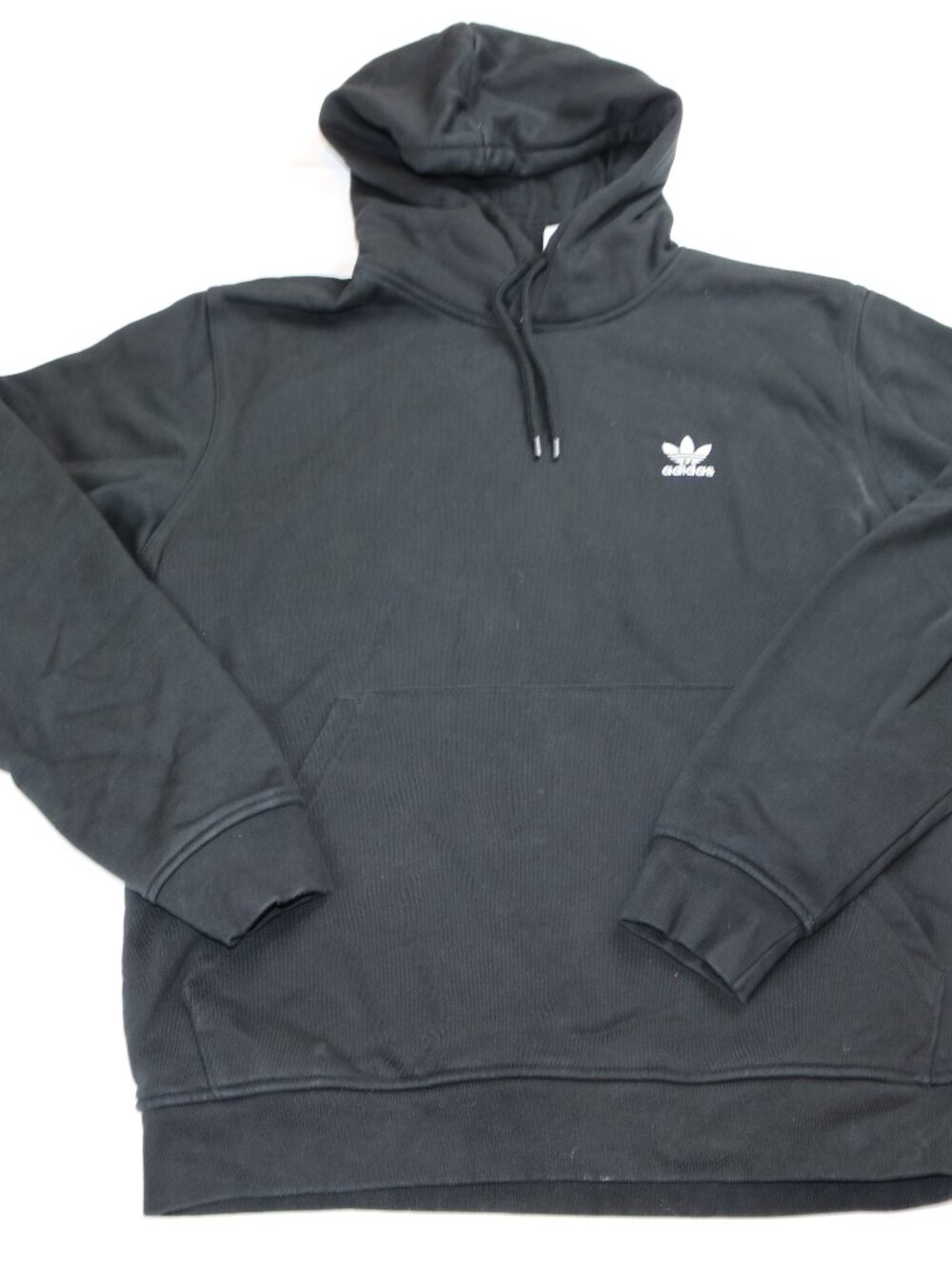 adidas Black Trefoil Pullover Hoodie
